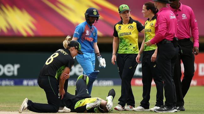 Alyssa Healy must pass a fitness test to take part in the semi-final. (Photo by Jan Kruger-IDI/IDI via Getty Images)