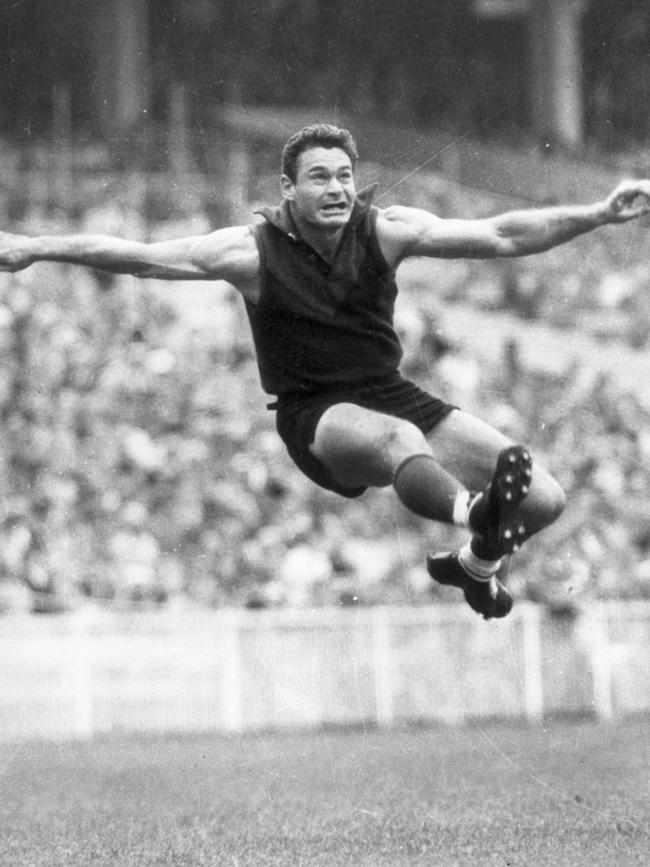 Barassi in full flight.