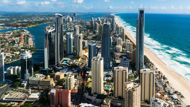 Homeowners living in high-rise apartments on the Gold Coast will now pay higher rates depending on what floor their home is located on. Picture: istock