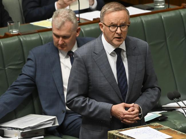 Prime Minister Anthony Albanese is hoping his industrial relations reform makes it through parliament but the NT Chamber of Commerce opposes the move. Picture: NCA NewsWire / Martin Ollman