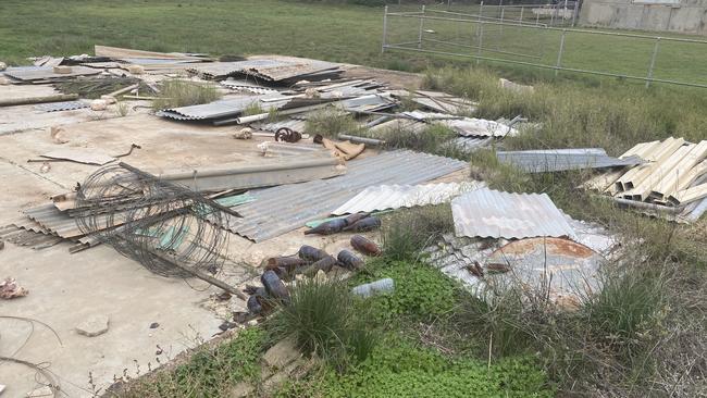 The site of the alleged murder, behind the art gallery at Poochera on the Eyre Peninsula. Picture: Todd Lewis