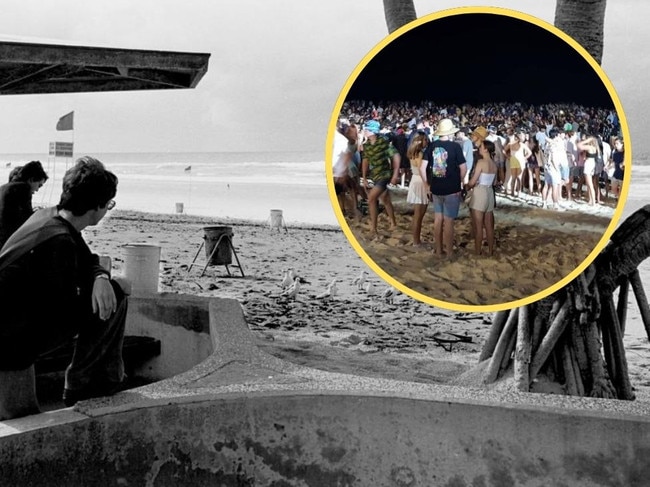 Beach goergs checking out the future of Schoolies.