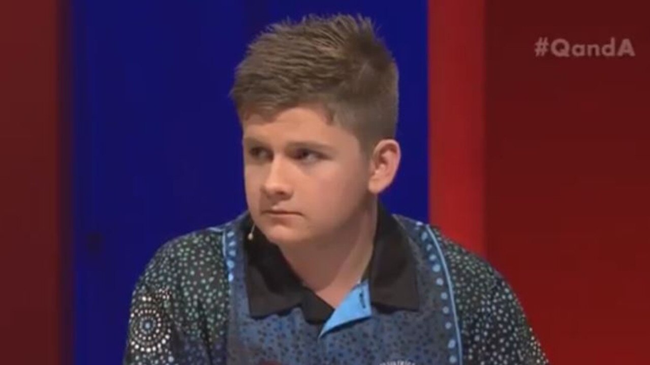 Dylan Storer appeared on Q&amp;A on the ABC in 2018.