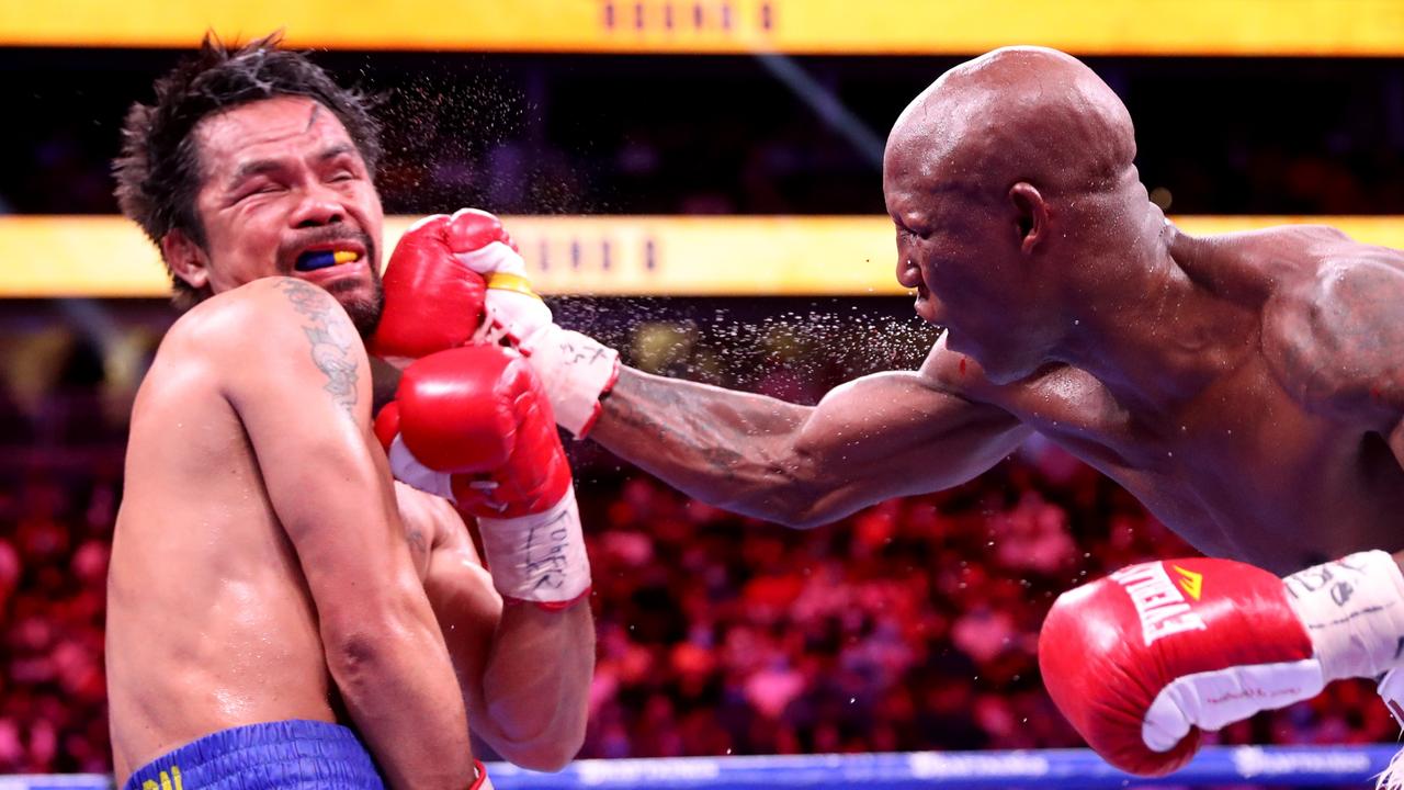 Manny Pacquiao’s boxing career is likely over after a unanimous points decision loss to Yordenis Ugas in Las Vegas. Photo: Getty Images