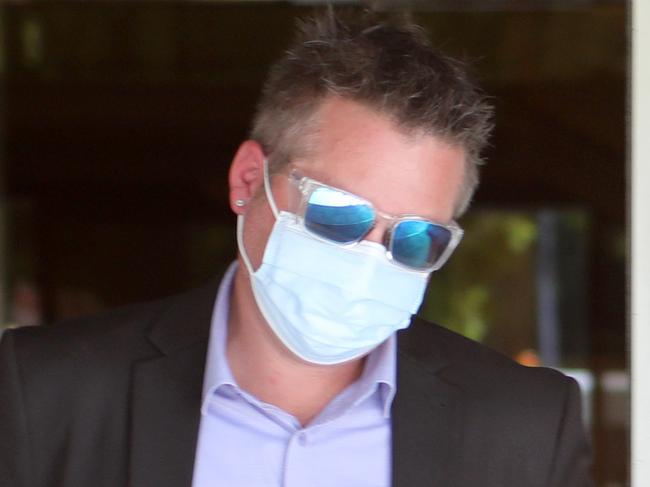 COURTS - Mitchell Vinton leaves court. He is charged with smuggling drugs into prison. 26 March 2024. Picture Dean Martin