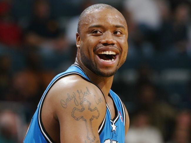 MILWAUKEE - APRIL 16:  Brandon Hunter #34 of the Orlando Magic smiles during the game against the Milwaukee Bucks on April 16, 2005 at the Bradley Center in Milwaukee, Wisconsin. The Bucks won 113-103. NOTE TO USER: User expressly acknowledges and agrees that, by downloading and/or using this Photograph, user is consenting to the terms and conditions of the Getty Images License Agreement. Mandatory Copyright Notice: Copyright 2005 NBAE (Photo by Gary Dineen/NBAE via Getty Images)