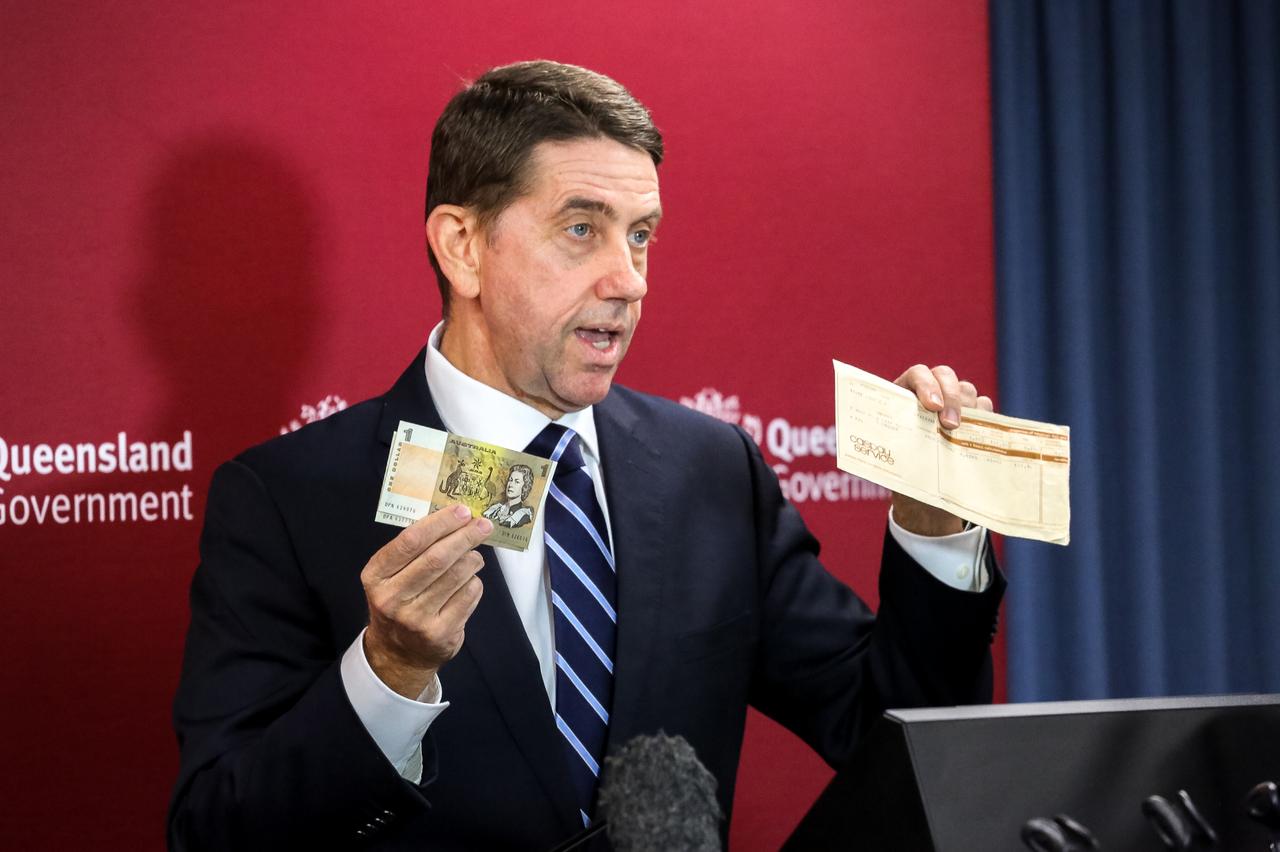 Queensland Treasurer Cameron Dick has outlined the economic perfomance of the state. Picture: NCA NewsWire / David Kapernick