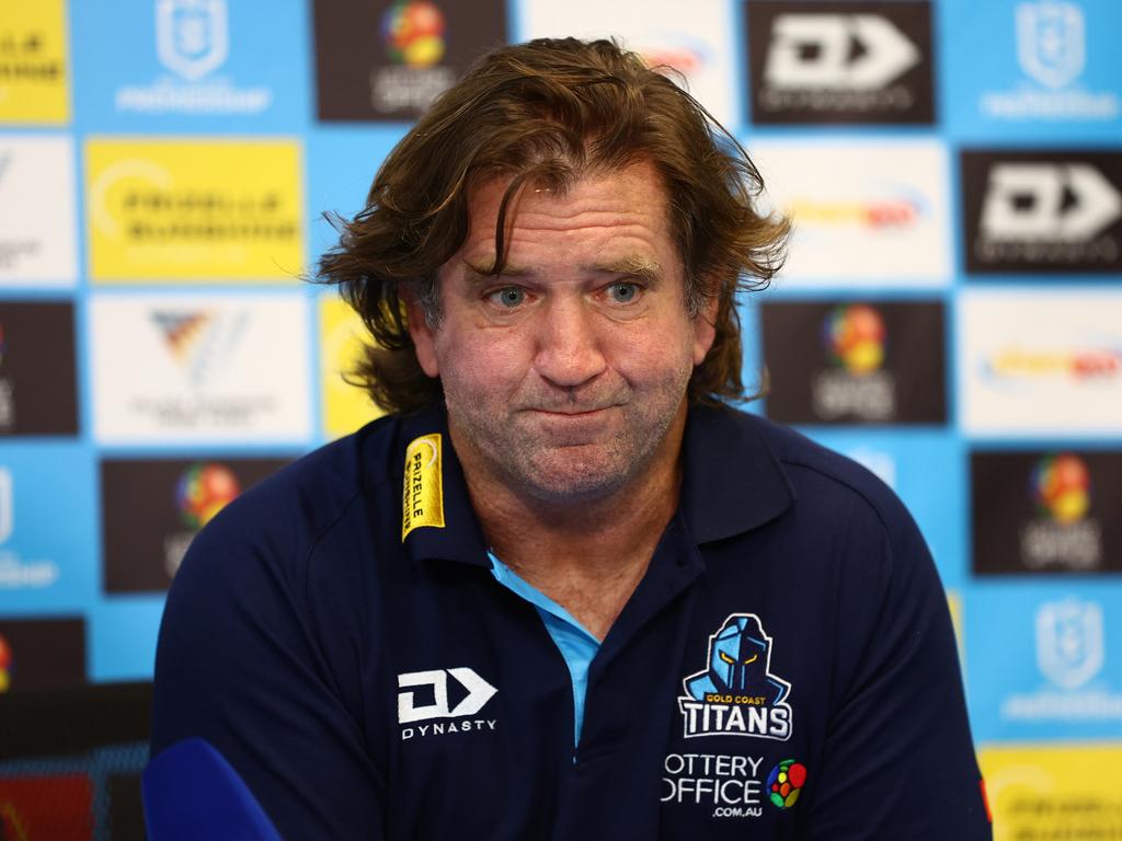 Des Hasler’s dojo suffered in the Queensland weather. Picture: Chris Hyde/Getty Images