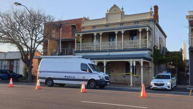 Police returned to Sturt St in the CBD on Tuesday morning to investigate the suspicious death of Ms Chau.