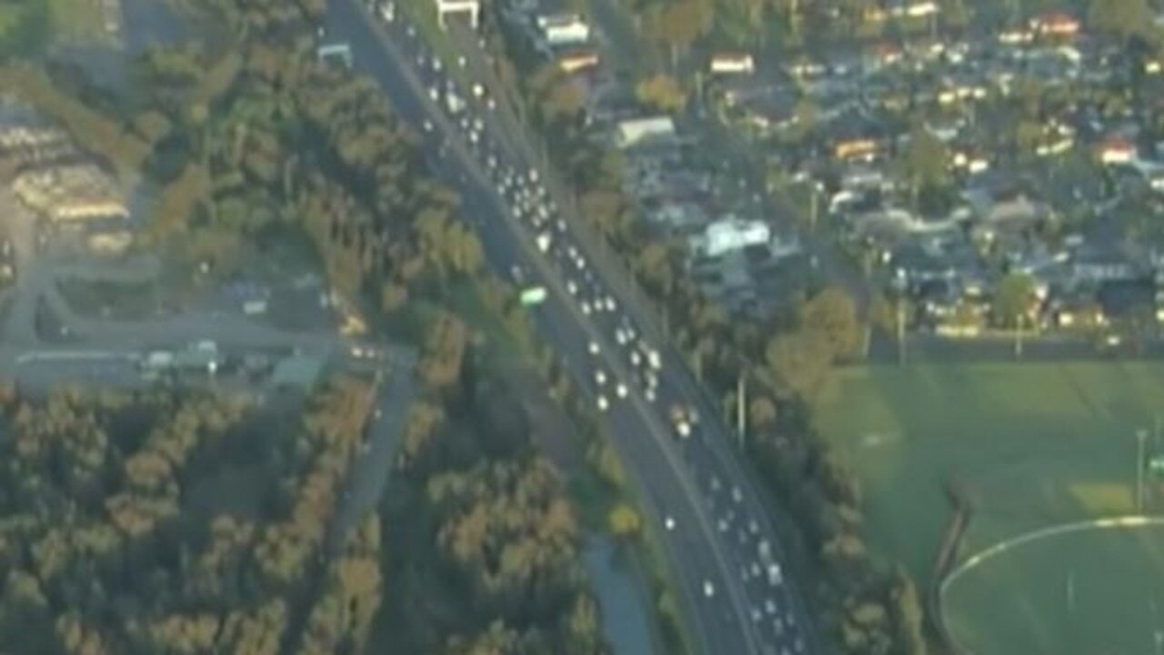 Traffic is heavy at M5 motorway. Picture: Today Show