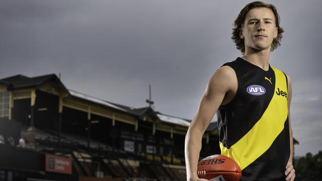 New Richmond draftee Hugo Ralphsmith at Punt Rd. Pic: Tony Gough