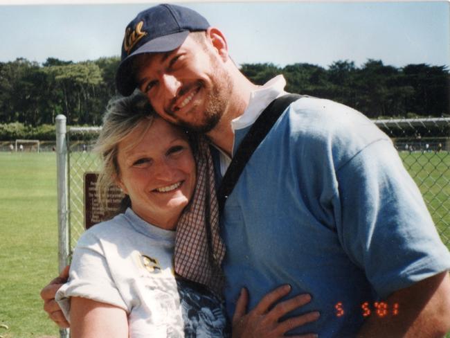 Mark Bingham with his mother Alice Hoagland.