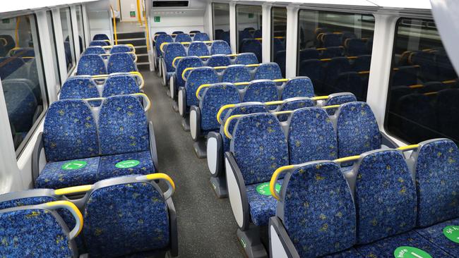 Trains were left empty at the height of the pandemic. Picture: John Grainger