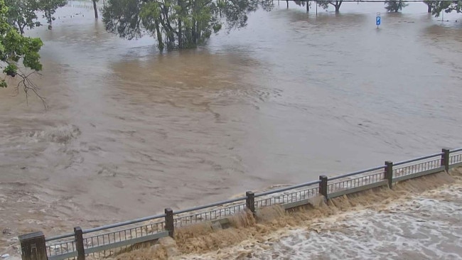 Homes have been evacuated in Laidley as floodwaters rise. Picture: Lockyer Valley Regional Council