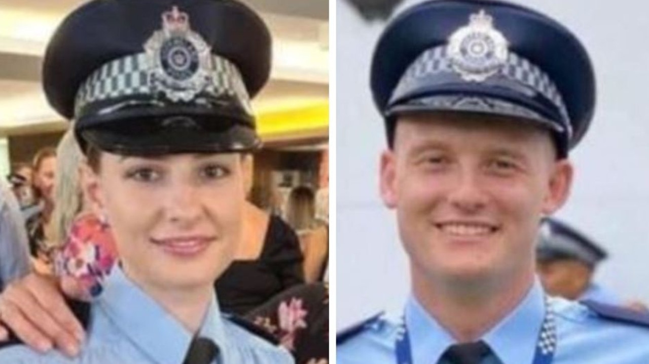 Constable Rachel McCrow, 26, and Constable Matthew Arnold, 29, were gunned down at the property in the western Darling Downs, about three hours west of Brisbane.