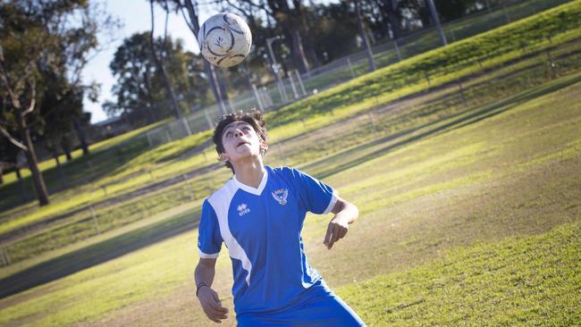 His love of soccer runs through the family. Picture: Melvyn Knipe