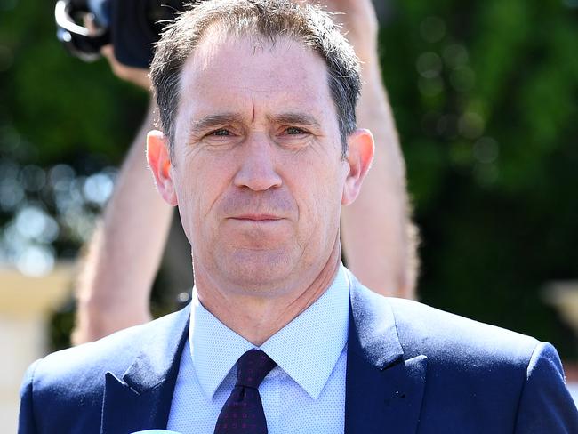 Cricket Australia chief executive James Sutherland looks on during a press conference prior to play on Day 1 of the Third Ashes Test match between Australia and England at the WACA ground in Perth, Thursday, December 14, 2017.  Sutherland was responding to claims made regarding match fixing in the third test match in Perth. (AAP Image/Dave Hunt) NO ARCHIVING, EDITORIAL USE ONLY, IMAGES TO BE USED FOR NEWS REPORTING PURPOSES ONLY, NO COMMERCIAL USE WHATSOEVER, NO USE IN BOOKS WITHOUT PRIOR WRITTEN CONSENT FROM AAP