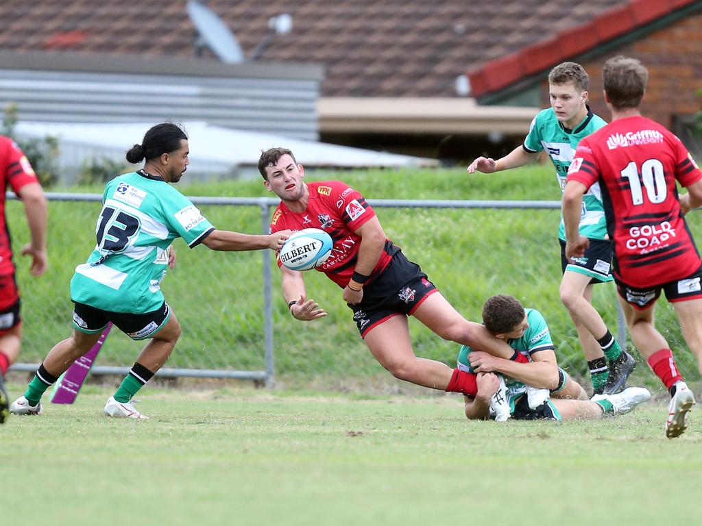 PBC Allygators vs. Colleges Knights. Jason Beeton. 20April 2024 Currumbin Picture by Richard Gosling