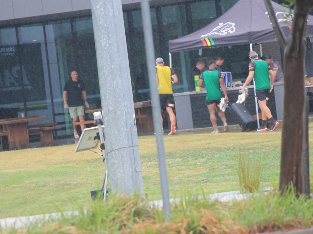 Penrith players, including Nathan Cleary, at Panthers Rugby League Academy on Wednesday, December 20. Credit: Supplied.