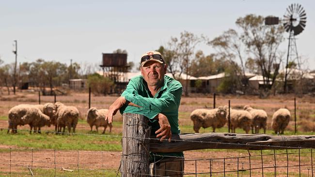 Queensland sheep farmer Stephen Tully is considering reducing his sheep numbers. Photo: Lyndon Mechielsen