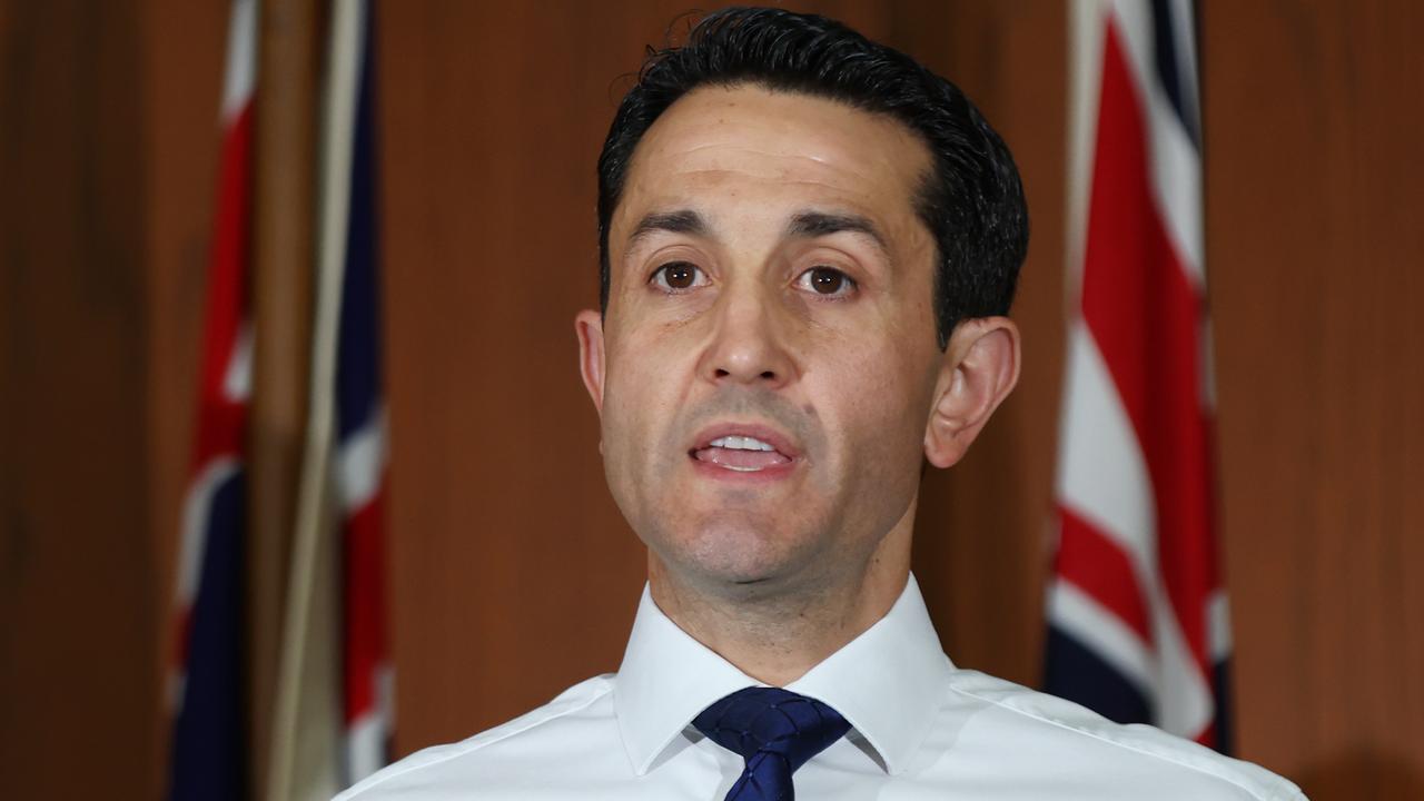 Opposition leader David Crisafulli makes a pledge to crack down on crime after reports Queensland has become the crime capital of Australia. Picture: Lachie Millard