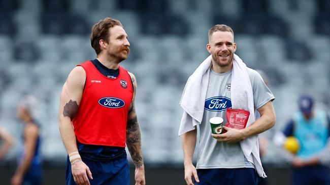 Cameron Guthrie spent most of the 2023 season on the sidelines. Picture: Dylan Burns/AFL Photos via Getty Images