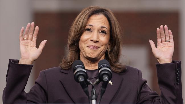 Vice-President Kamala Harris delivers a concession speech after the 2024 presidential election. Picture: AP