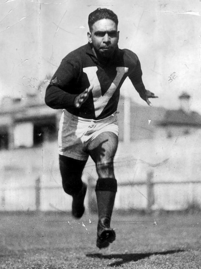 Doug Nicholls was the first Indigenous player to wear the Big V.