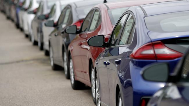 Dealerships remain well-stocked in Australia. Picture: AP