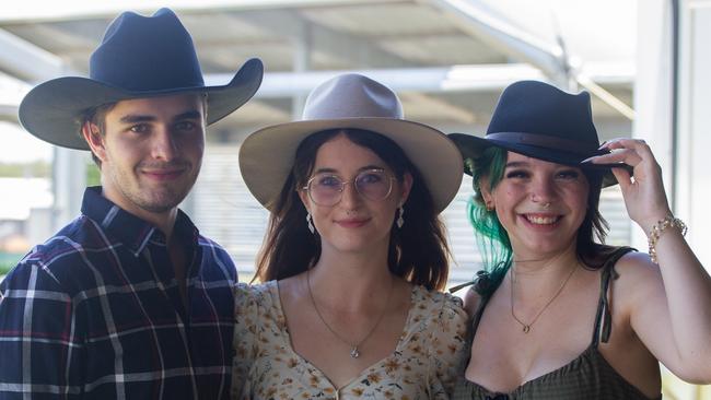 Ceda Ruhl, Beth Johnson and Jasmine Lang came out for the races.