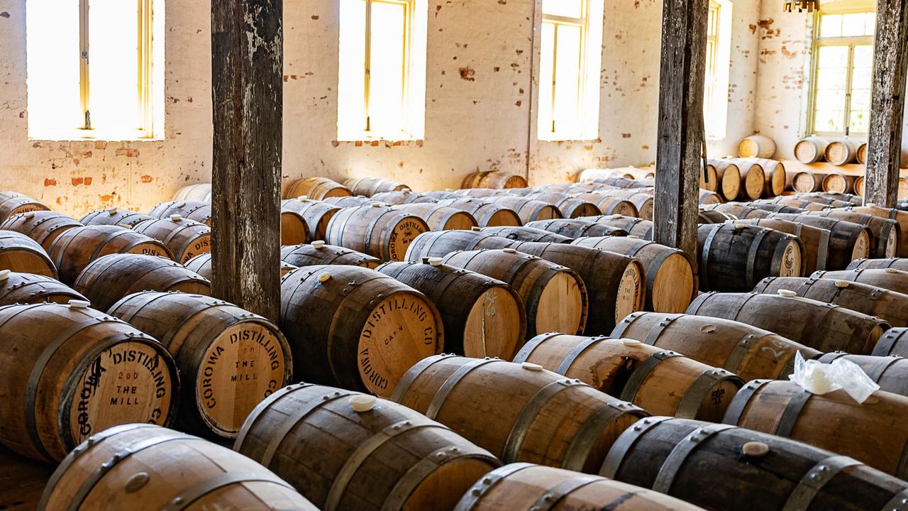 Corowa Distilling Co’s barrels. Picture: Supplied