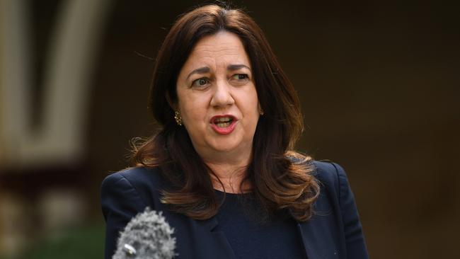 Queensland Premier Annastacia Palaszczuk hit back during the press conference. Picture: Dan Peled