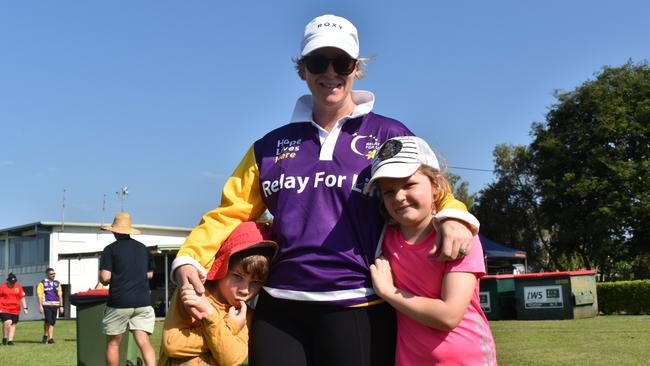 George, Lorna, and Annie MacDonald at the 2021 Ipswich Relay for Life. Picture: Jessica Baker / The Queensland Times