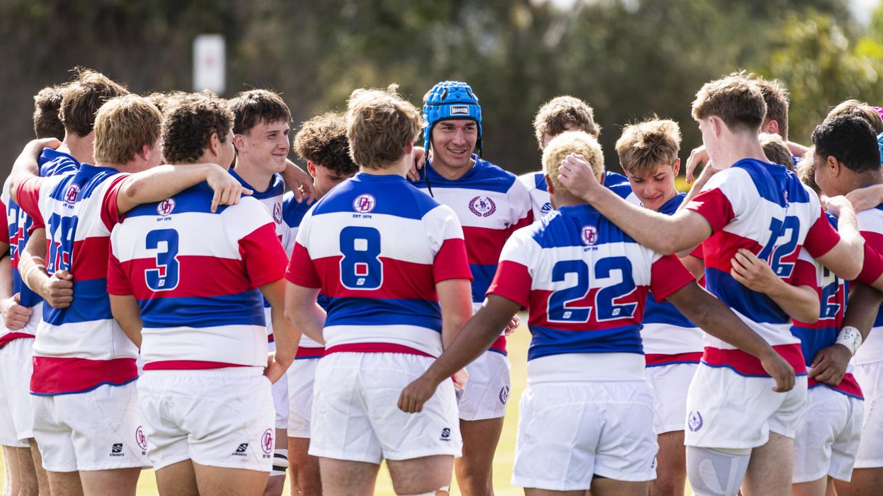 Darling Downs get ready to take on Peninsula in the QRFSU 17-18 years Boys State Championshipat Highfields Sport Park. Picture: Kevin Farmer