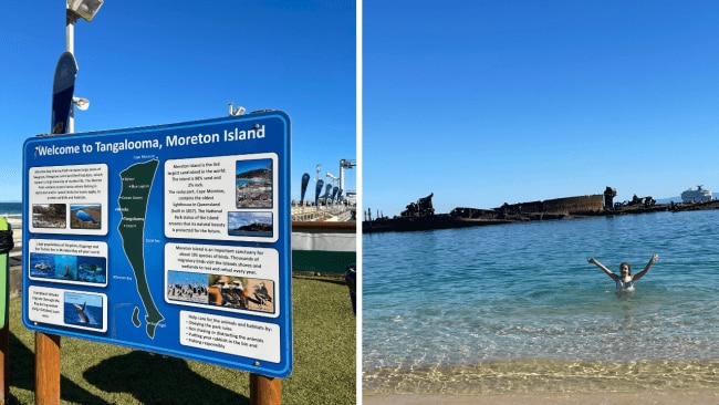 An offshore trip to Moreton Island. Image: Leah Goulis / Kidspot