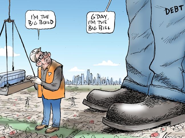 Mark Knight’s take on Dan’s Big Build. Picture: Mark Knight.