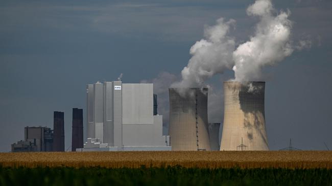 Germany reactivated mothballed coal power plants in response to Russian gas supplies being squeezed. Picture: AFP