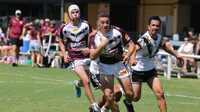 Connell Challenge round 2 action – Souths v Burleigh Bears. Pic Mike Batterham