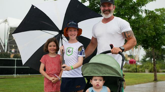 The Frost family before the NRL All Stars matches in Townsville on Friday. Picture: Blair Jackson