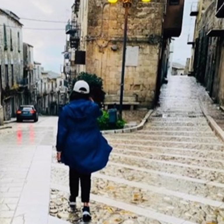 The homes are located in Mussomeli — a hilltop town in Sicily. Picture: rubia.daniels/Instagram