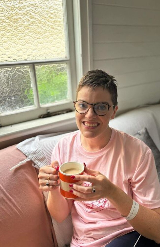 Greens MP Amy MacMahon in the first social media post she shared about her recovery.