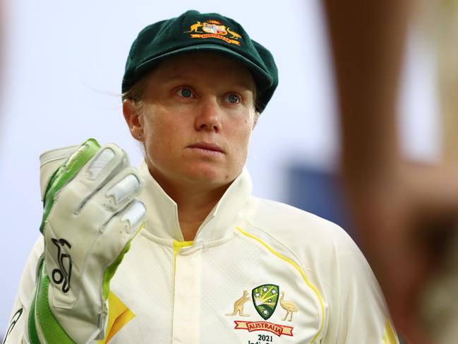 Alyssa Healy’s first Test as captain will also be her first five-day match. Picture: Chris Hyde/Getty Images