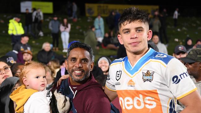 Preston Campbell was there to watch son Jayden debut against the Storm last year.