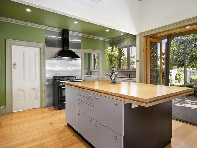 The kitchen at the renovated Edwardian.