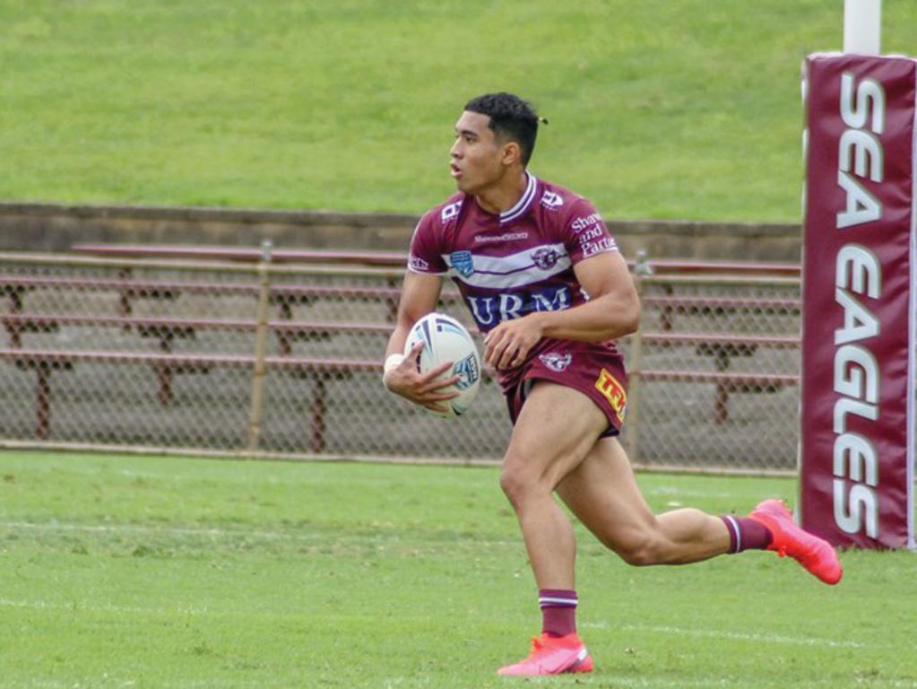 The fastest player at the Sea Eagles: Tolu Koula.