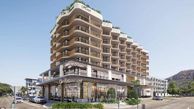 An artist’s impression of a new boutique hotel at 68 and 69 The Strand, which will be discussed by Townsville councillors on Wednesday, November 21.