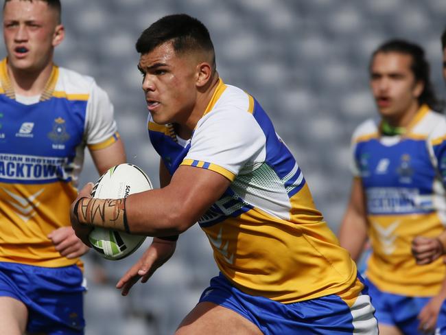 Jacob Halangahu Peter Mulholland Cup grand final Patrician Brothers Blacktown v Endeavour Sports High. Wednesday, August 28 Campbelltown Stadium Picture: Warren Gannon Photography