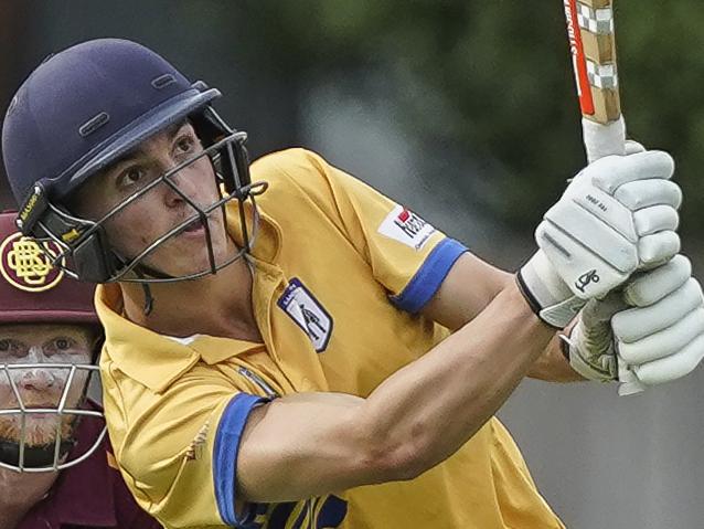 South East CA cricket GF: East Sandringham v Bentleigh Uniting. Matthew Blunden batting for East Sandringham. Picture: Valeriu Campan