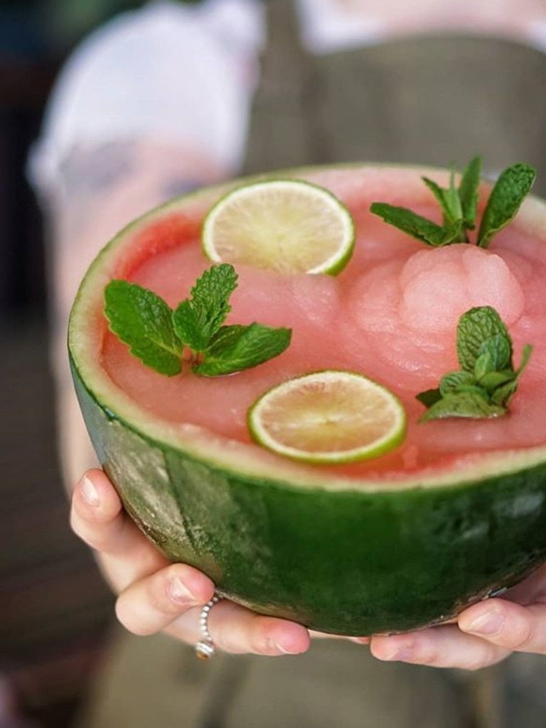 And what better way to wash it down than with a Frozen Watermelon Margarita.