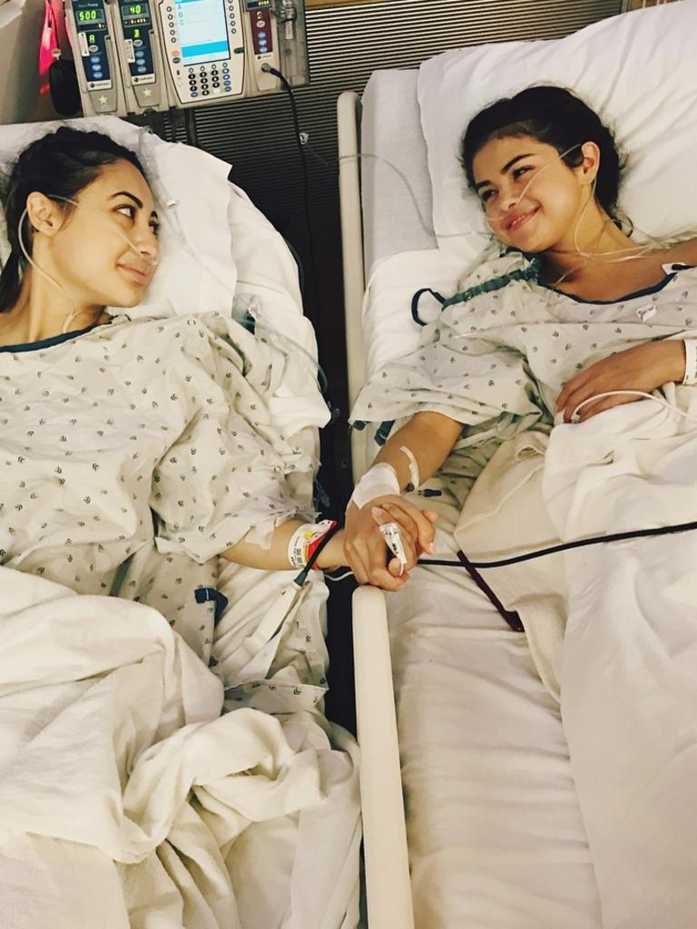 Selena shared this photo when she announced her kidney transplant. Picture: Instagram